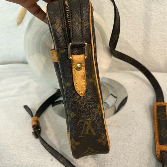 Auth LOUIS VUITTON Danube M45266 Brown Monogram 872ST Shoulder Bag - Picture 3 of 17